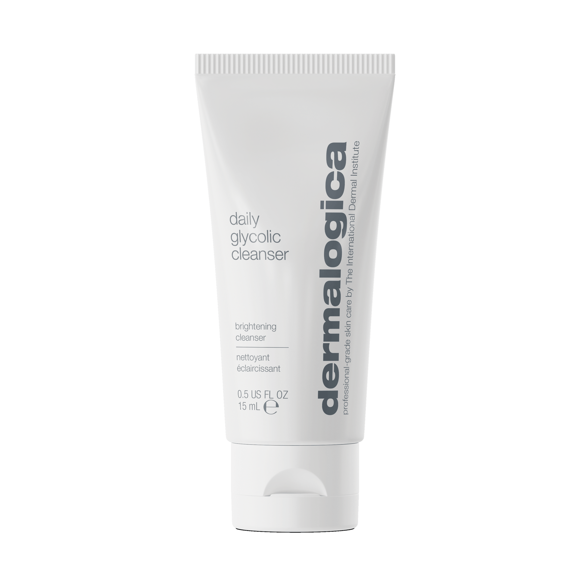 Eine 15-ml-Tube Daily Glycolic Cleanser Luxus-Probe, gekennzeichnet als aufhellendes Reinigungsmittel. Bitte beachten: nicht lieferbar.