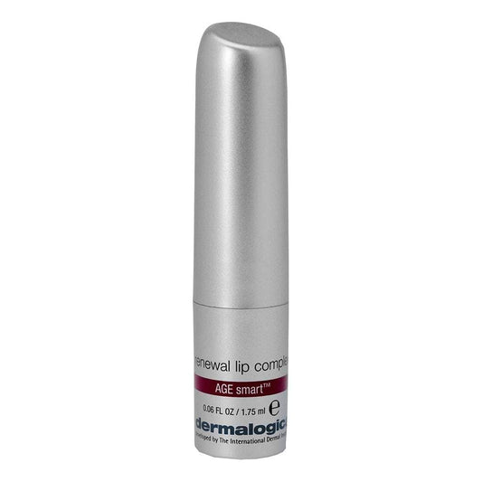 Lippenpflegeprodukt "Renewal Lip Complex" der Marke Dermalogica in grauer Verpackung.