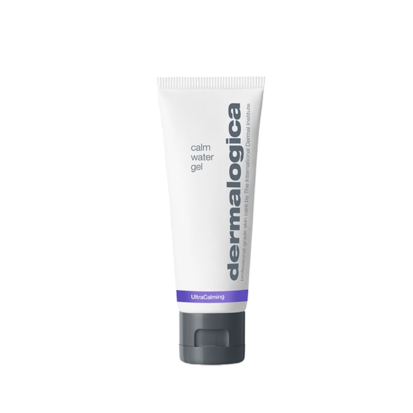 Tube des Dermalogica Calm Water Gel auf weißem Hintergrund.