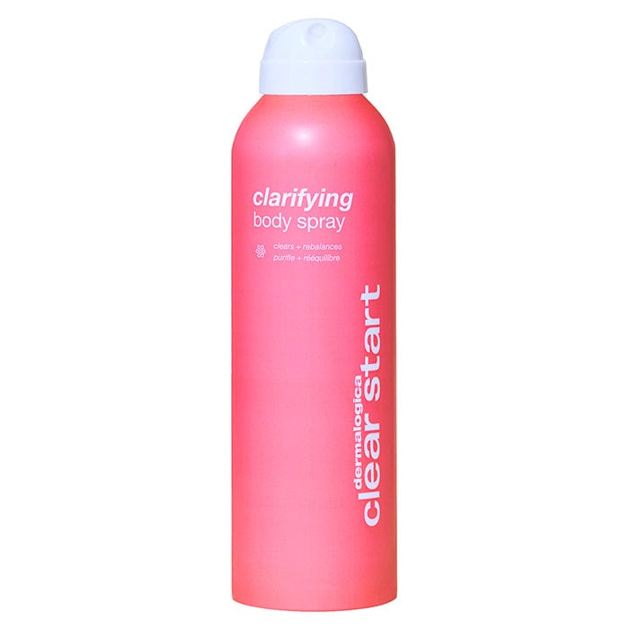 Pinkfarbene Flasche von Dermalogica Clear Start Clarifying Body Spray.