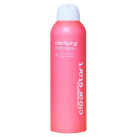 Pinkfarbene Flasche von Clarifying Body Spray.
