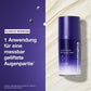 Die Flasche des „Expert Lift Set“ auf hellem Hintergrund mit einem Text, der auf die klinisch nachgewiesene Lifting-Wirkung bereits nach einer Anwendung hinweist. Dank des „Phyto Nature Trio“ wirkt dieses Set der Hautalterung entgegen und fördert die Langlebigkeit der Haut – für sichtbar glattere, gestraffte Haut im Augenbereich.