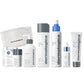 Elenas Starter Box Dermalogica-Hautpflege-Produkte auf weißem Hintergrund, mit der Starter Box und PreCleanse.