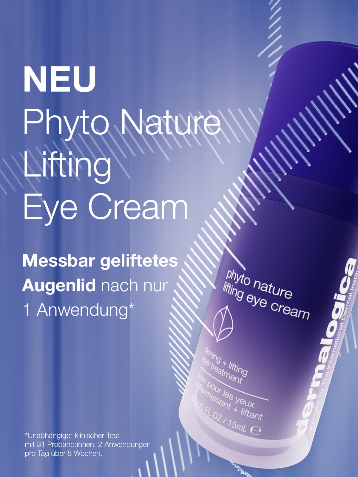 Natur Unique Augenlift-Creme Ialucollagen TEN – Gegen Falten & Rötungen, Mit Cranberry-Extrakt, Für Alle Hauttypen