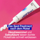 Tube der Clear Start Post-Breakout Fix Creme von Dermalogica, leicht ausgedrückt auf rosa Hintergrund.