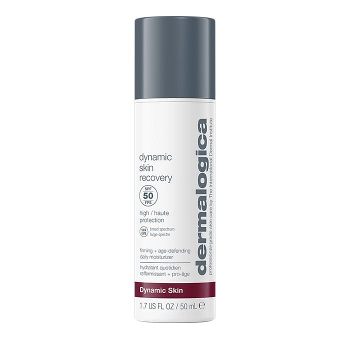 Flasche mit Dermalogica Dynamic Skin Recovery SPF 50 Hautcreme.