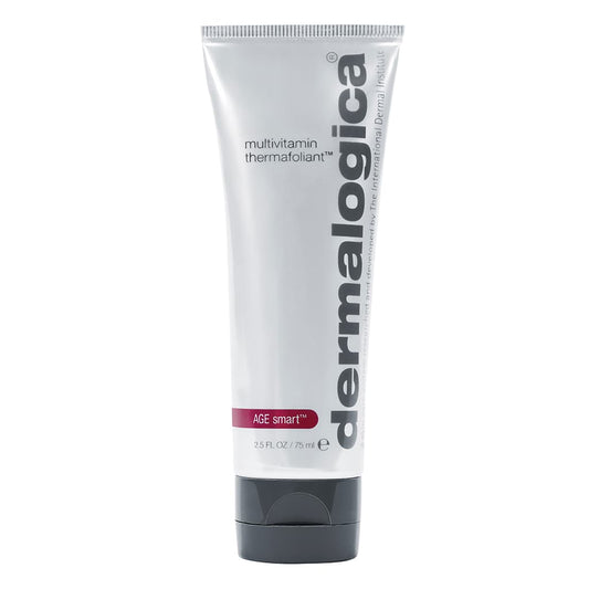 Tube der Dermalogica Multivitamin Thermofoliant Hautpflegecreme vor einem weißen Hintergrund.