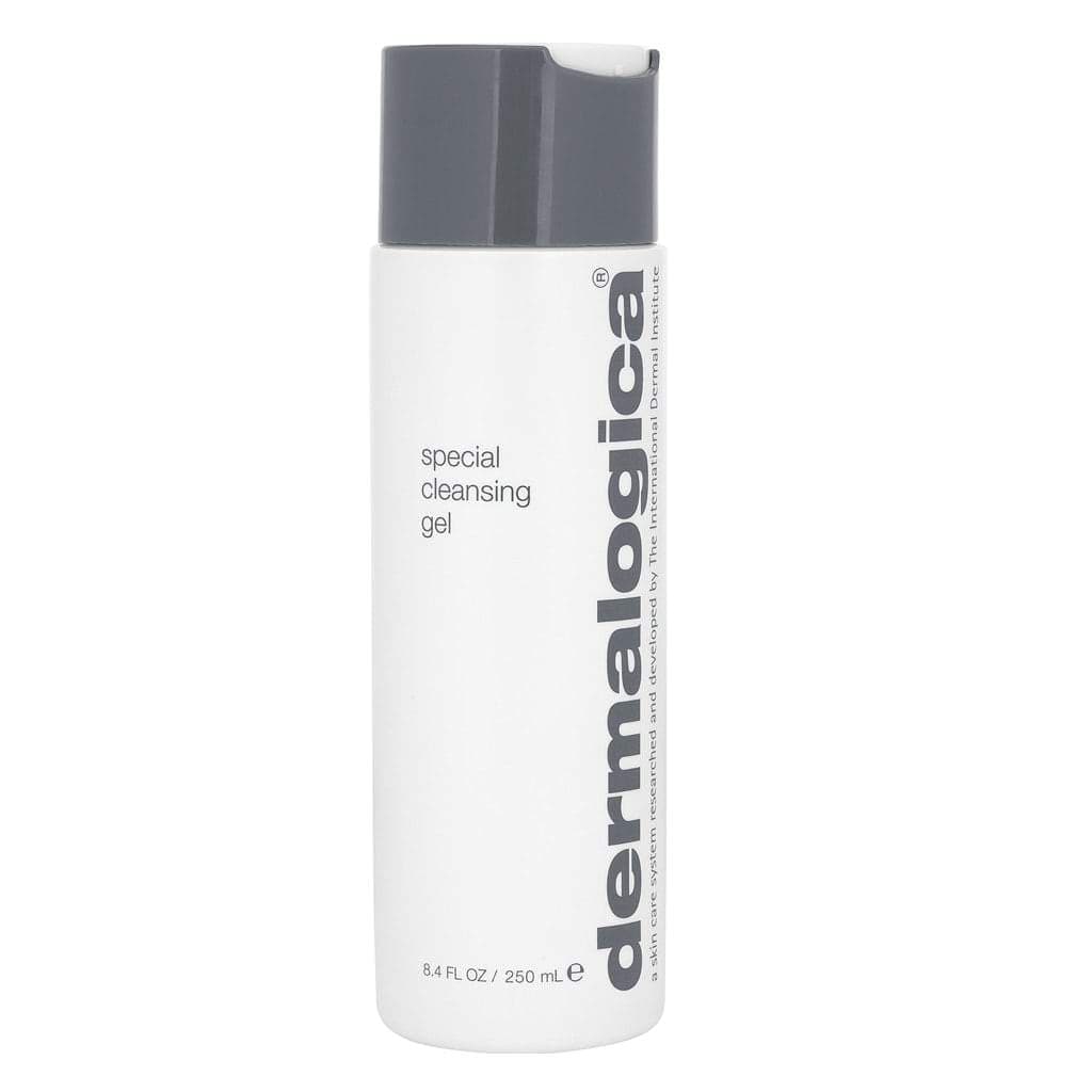 Weiße Flasche mit Dermalogica Special Cleansing Gel.